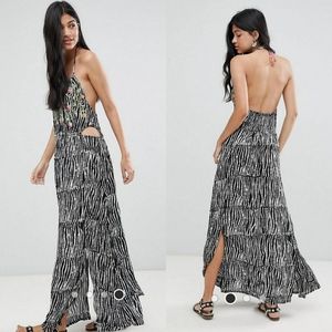 Anthropologie - Raga Keyhole Maxi Dress Medium